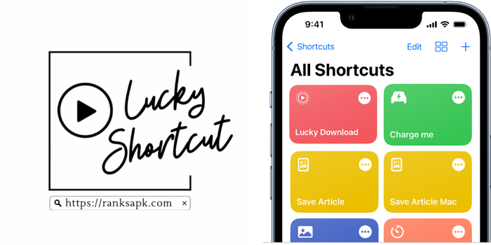 Lucky Downloading Shortcuts for iOS