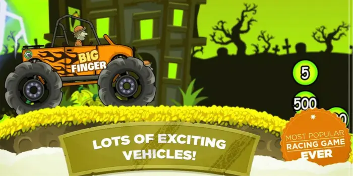 Hill climb racing mod version unlocked all cars