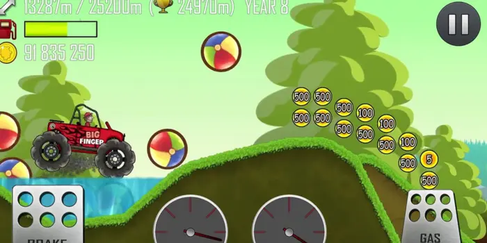 Unlimited paint buckets apk of hill climb racing