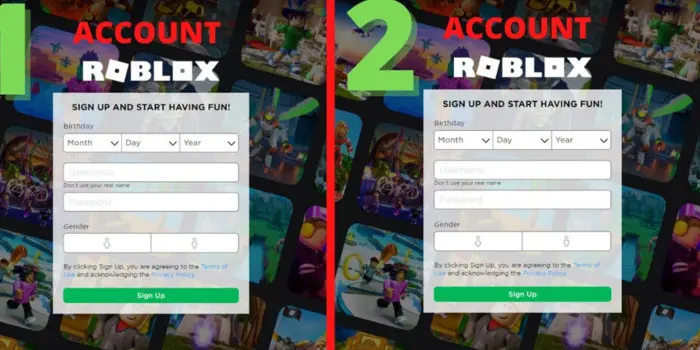 Roblox accounts with username