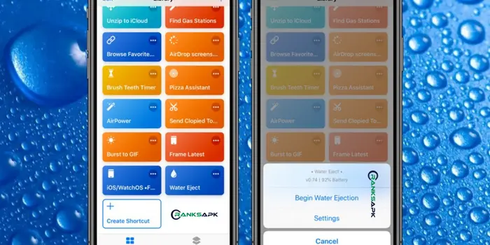 Water Eject iOS shortcut